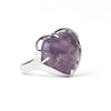 Amethyst Calm Heart Crystal Ring