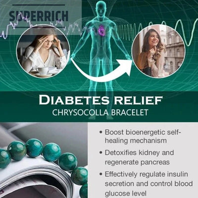 Chrysocolla Diabetes Support Crystal Bracelet