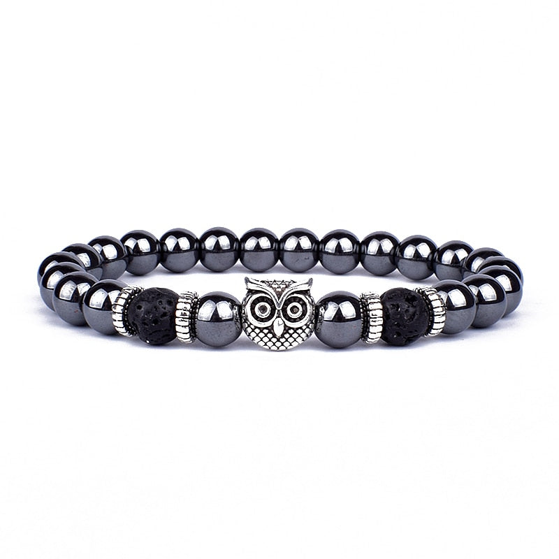 Stability & Protection Lava Hematite Bracelet
