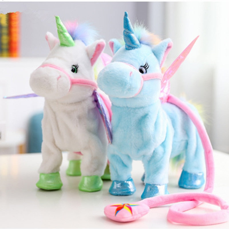 Electric Walking Unicorn Plush Toy