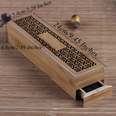 Bamboo Incense Burner Stick Holder