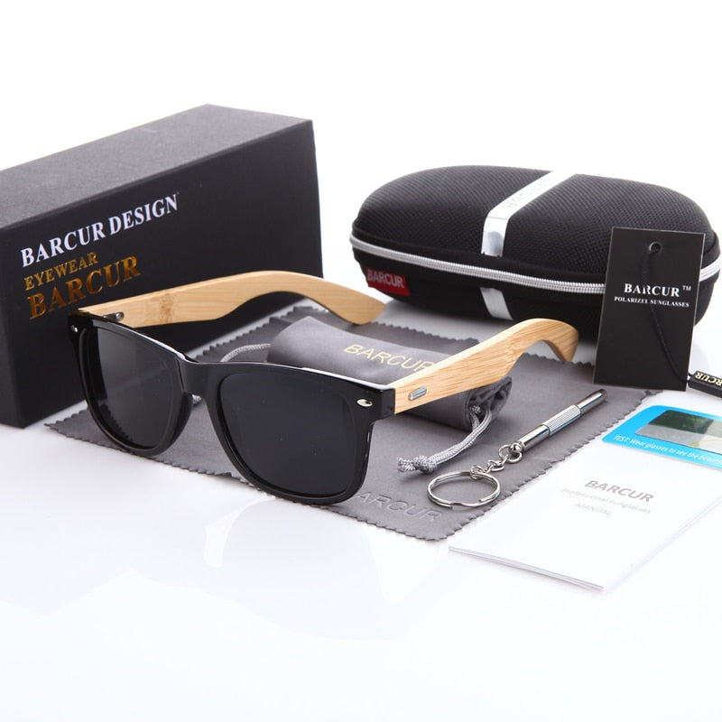 Df 142 Bamboo Polarized Sunglasses