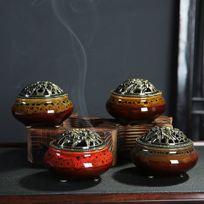 Df 18. Ceramic Incense Burners - 10 Porcelain Colors