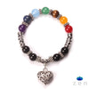 7 Chakra Healing Heart Bracelet