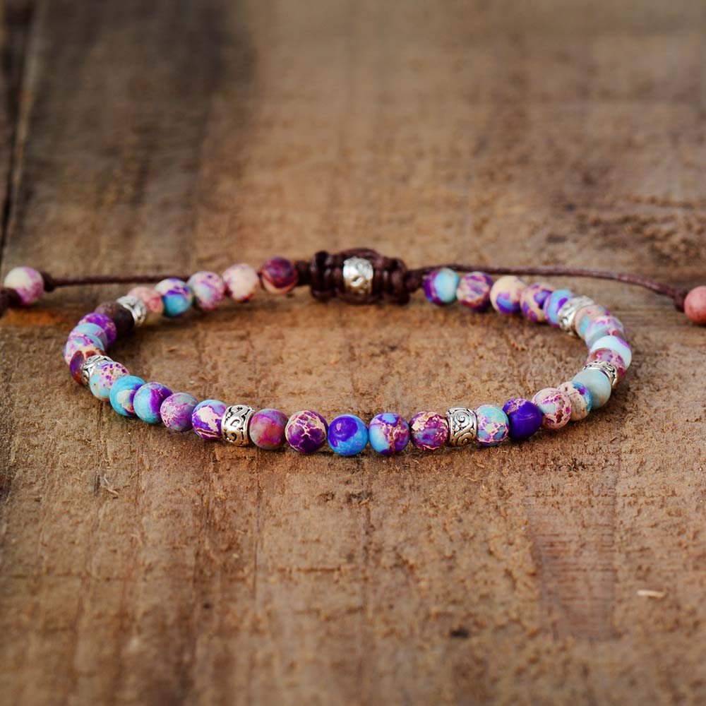 Bohemia Jasper beads bracelet [4 colors]