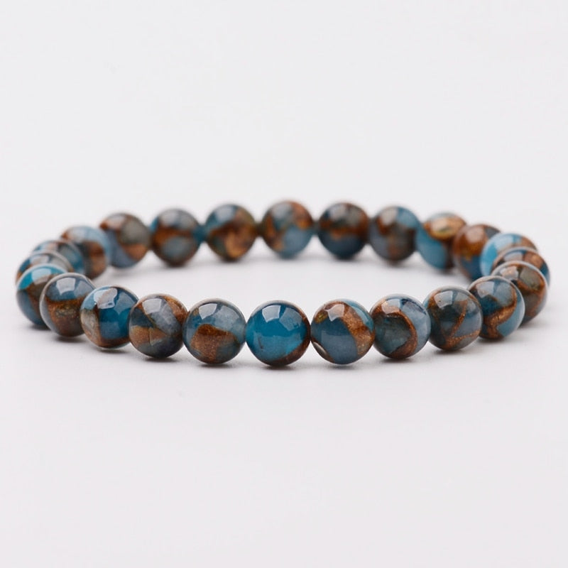 Apatite Bead Stretch Bracelet | Self Motivation