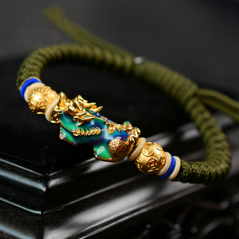 Gold Chameleon Pi Xiu Bracelet - Prosperity