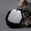 Df 76 Black Obsidian Yin Yang Necklace Pendant
