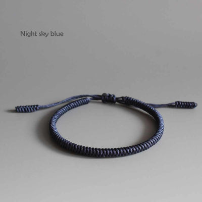 Blue Cyan Tibetan Braided Lucky Bracelet - Blessed Best Friend