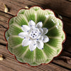 Handcraft Ceramic Lotus Incense Holder - 4 Elegant Colors
