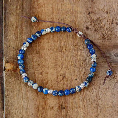 Bohemia Jasper beads bracelet [4 colors]