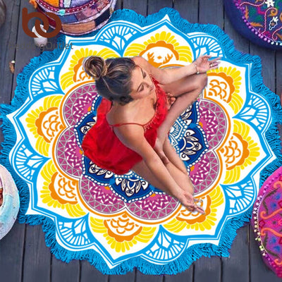 Df 82 Indian Lotus Mandala Tapestry - 6 Colors