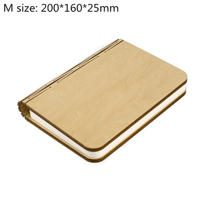 Wooden Magnetic Book LED Lamp