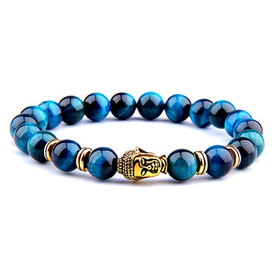 Buddhist Blue Tiger Eye Bracelet | Balance
