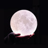 3D Printing Moon Lamp - White and Yellow