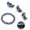 Blue Evil Eye Hematite Omni Protection Bracelet