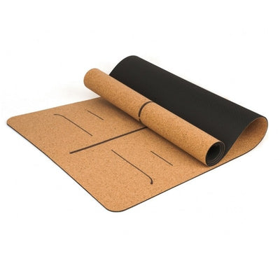 Df 114 Cork Rubber Non Slip Yoga Mat