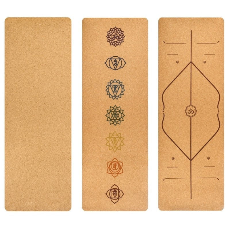 Df 114 Cork Rubber Non Slip Yoga Mat