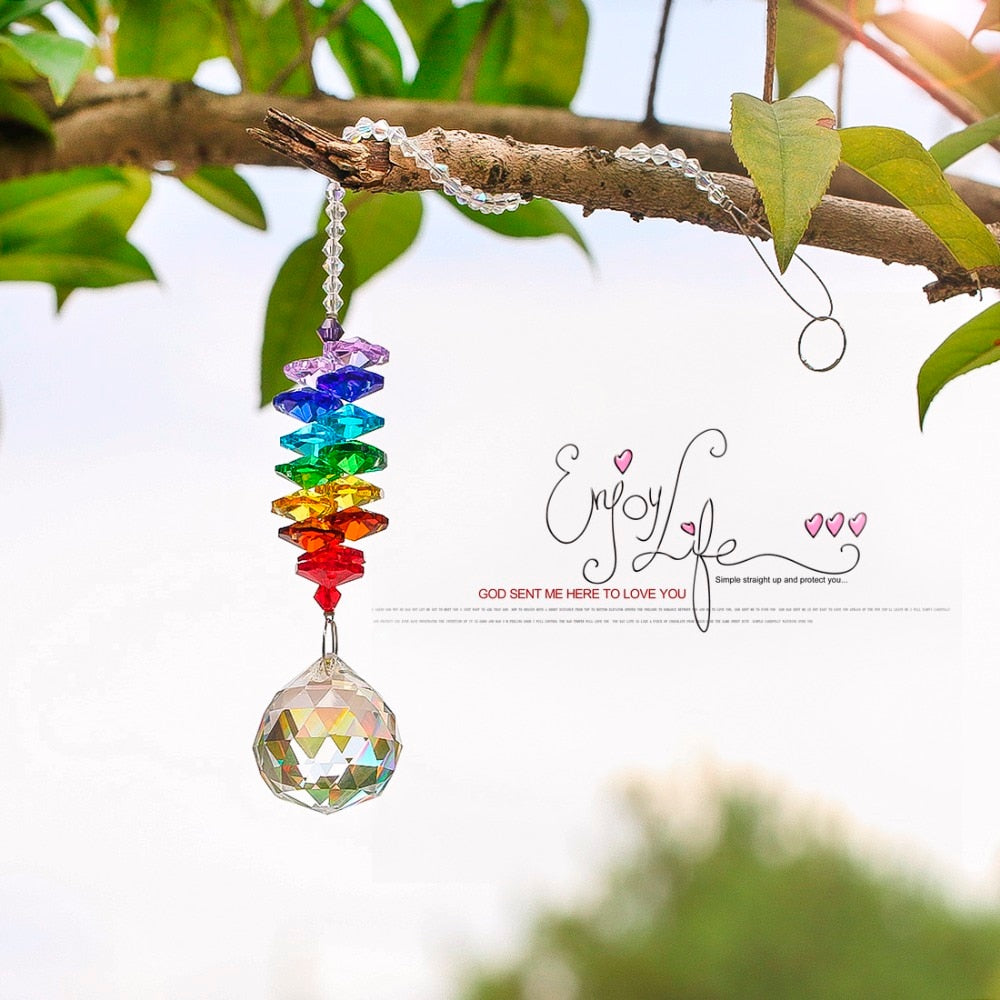 Df 97 Chakra Rainbow Crystal Sun Catchers  