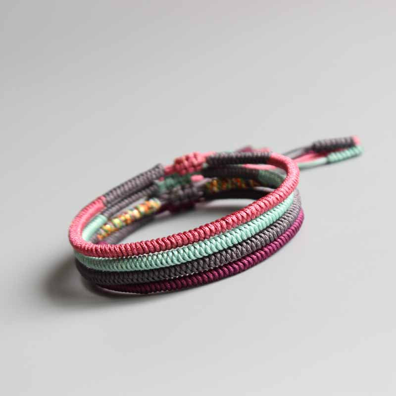 Multi Colors Buddhist Bracelets - Happiness