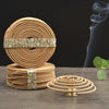 Df 19. Natural Sandalwood Incense Home Fragrance Coil Incense Spice Antiseptic Refreshing 48 Coils