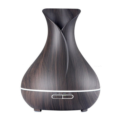 Wood Grain Ultrasonic Oil Diffuser - 2 Wood Colors
