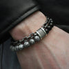Classic Stainless Chain & Map Stone Bracelet