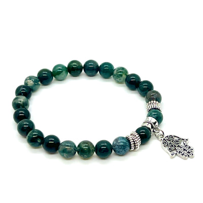 Moss Agate Energy Protection Bracelet