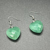 Green Aventurine Lucky Heart Earrings