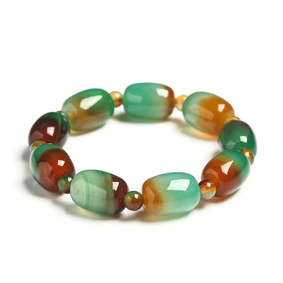 Peacock Agate Uplifting Sadness Bracelet Zencrafthouse
