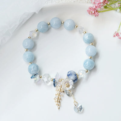 Blue Jade Fountain Of Youth Bracelet