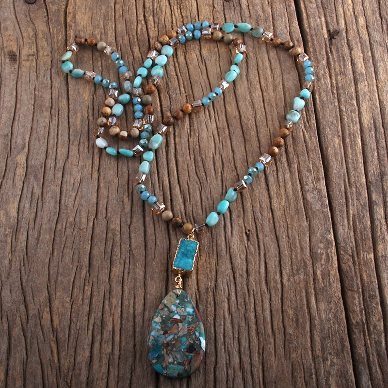 Blue Imperial Jasper Change & Confidence Necklace