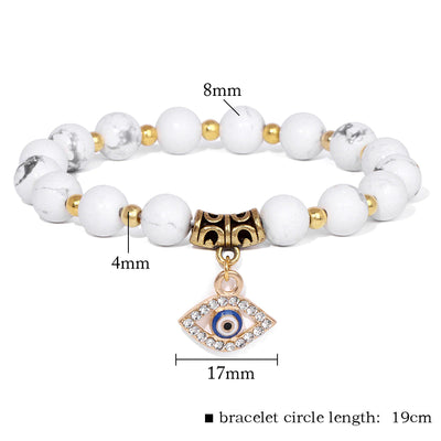 White Turquoise Angelic Energy Bracelet