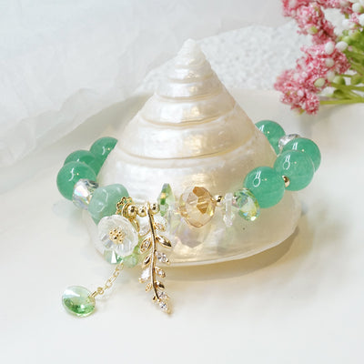 Green Jade Bloom Of Luck & Wealth Bracelet