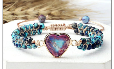 Galaxy Calm Blue Heart Bracelet