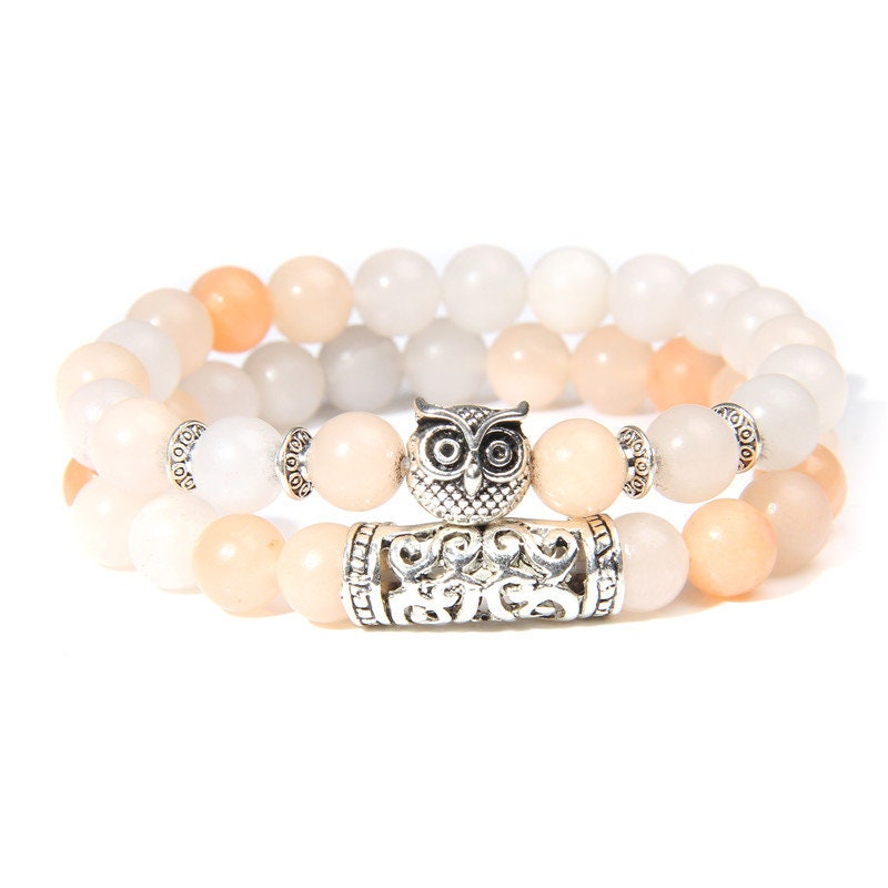 Peach Aventurine Light Energy Crystal Bracelet