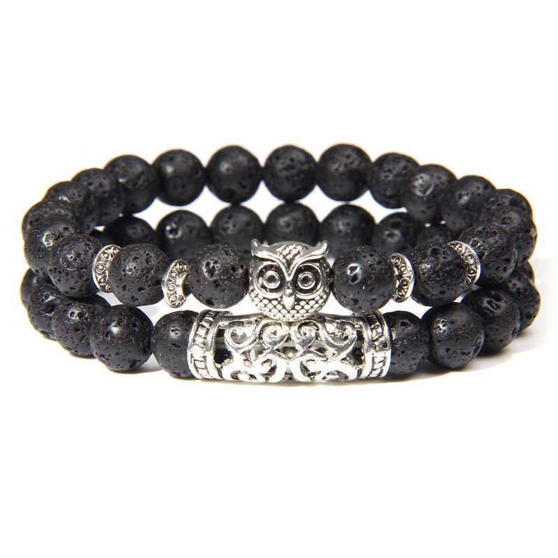 Lava Stone Energy Crystal Bracelet