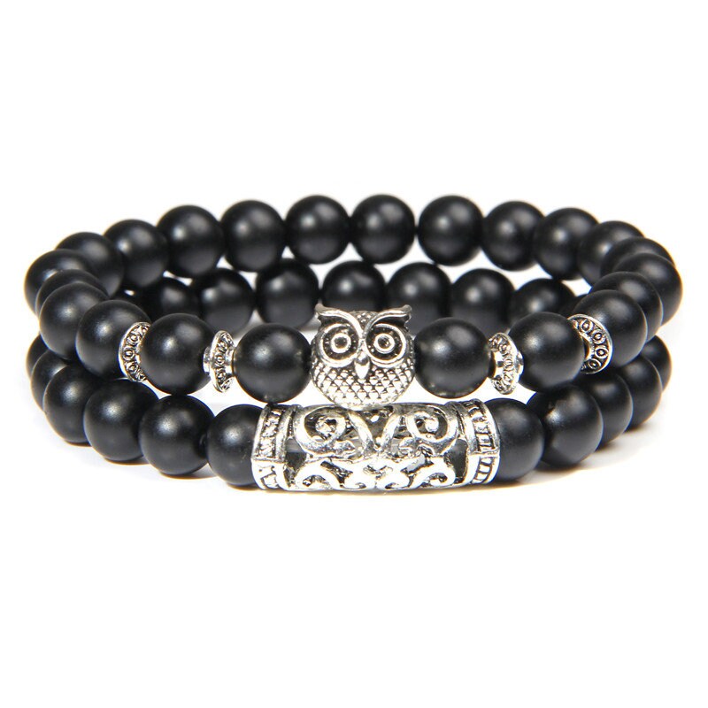 Matte Onyx Will Power Energy Crystal Bracelet