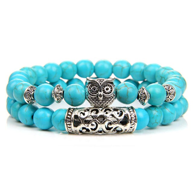 Blue Turquoise Whole Energy Bracelets
