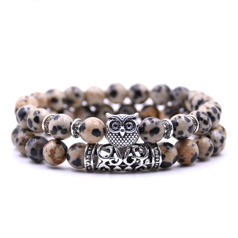 Dalmatian Jasper Nurturing Energy Bracelet