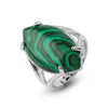Malachite Peaceful Energy Adjustable Ring