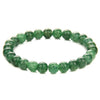 Green Agate Crystal Bracelet Cracked Stone Handmade