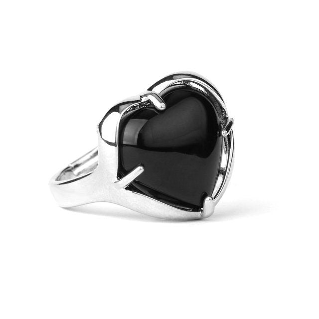 Obsidian Emotional Protection Adjustable Ring