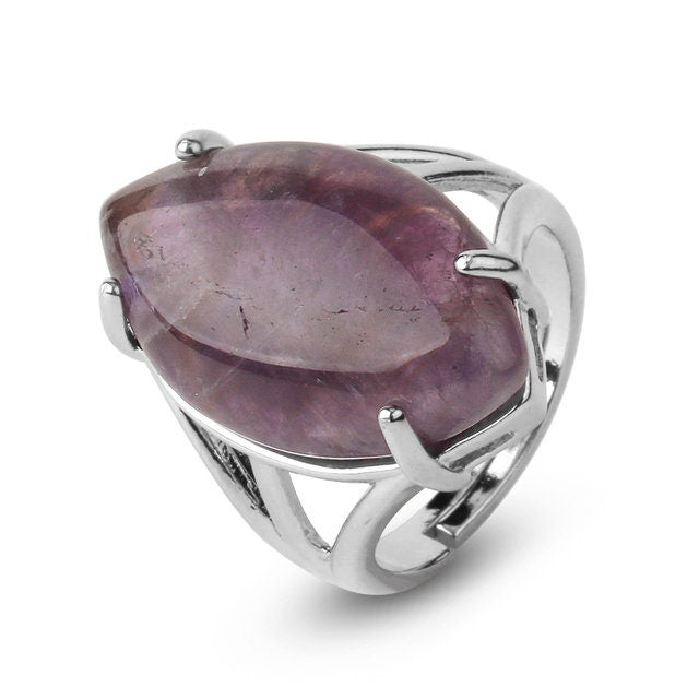 Amethyst Calm Ring - For Anxiety Stress Release.
