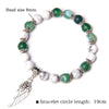 Green Agate & White Turquoise Mental Flexibility Bracelet