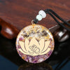 Orgonite Amethyst Calm Energy Necklace. EmF Protection.