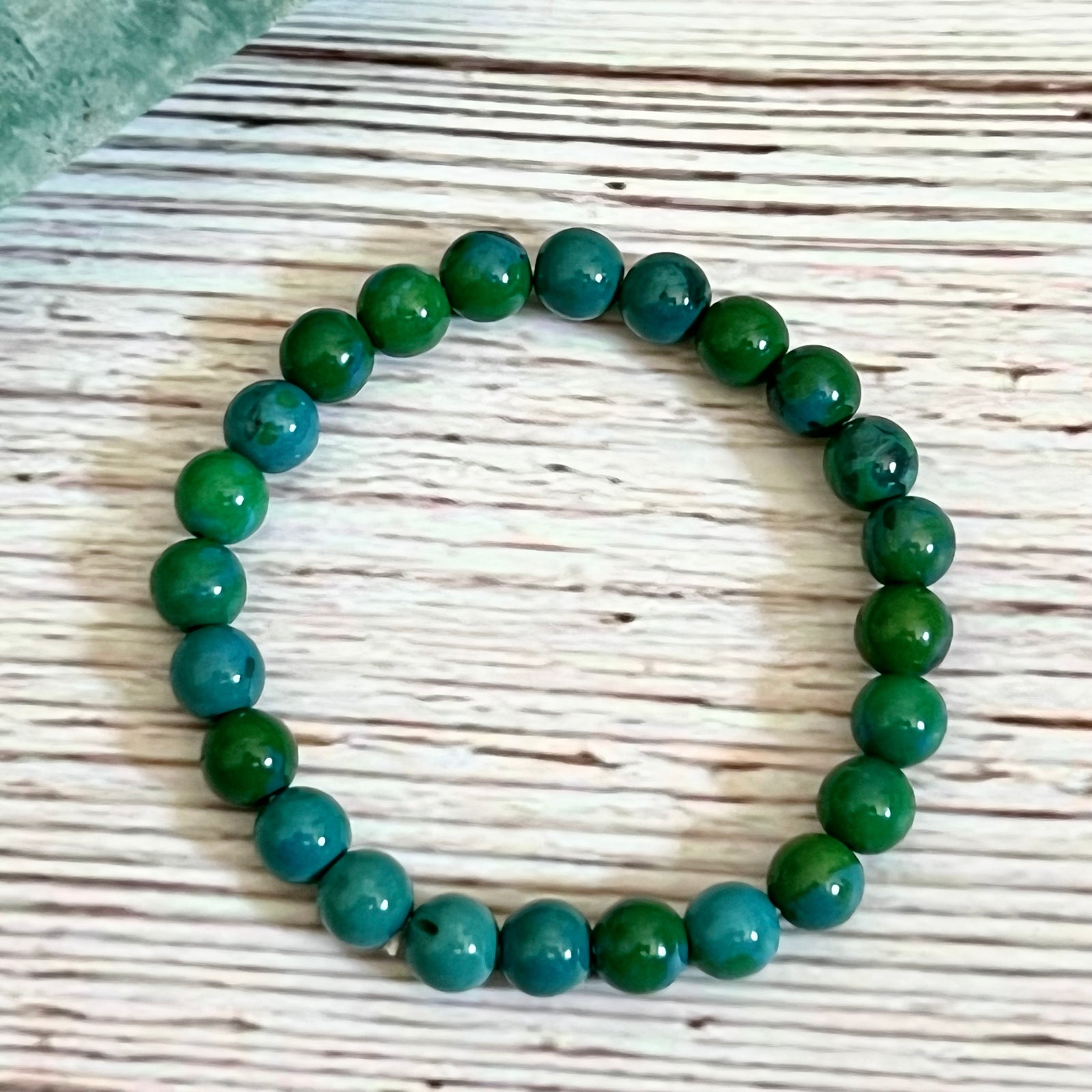 Chrysocolla Diabetes Support Crystal Bracelet