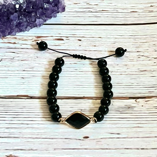 Black Onyx Strength Magnifier Bracelet Zencrafthouse