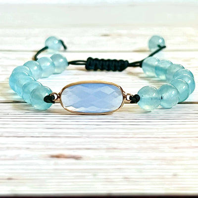 Blue Aventurine Adventure & Safe Travel Bracelet