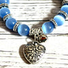 Strong Mind & Safeguard Blue Cat Eye Bracelet